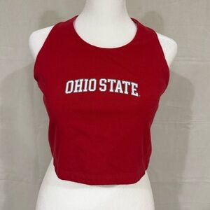 Hype and Vice Red Ohio State Women's Crop Top
